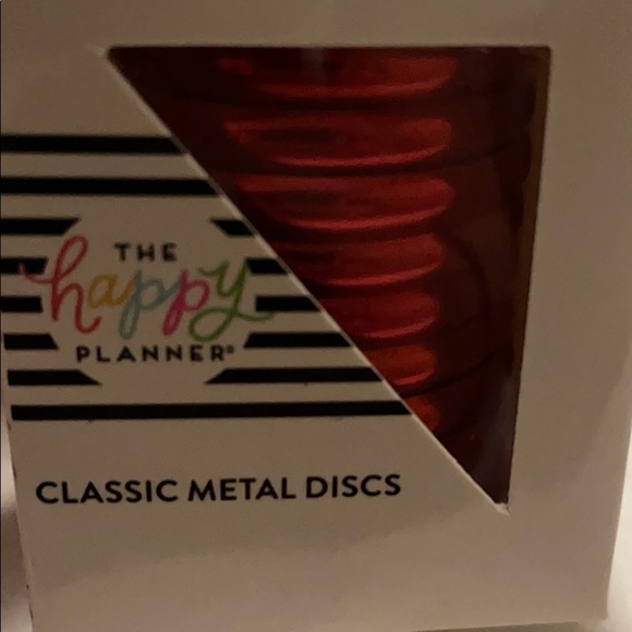 SOLD!! - Brand new Happy Planner red metal discs - Picture 3 of 3